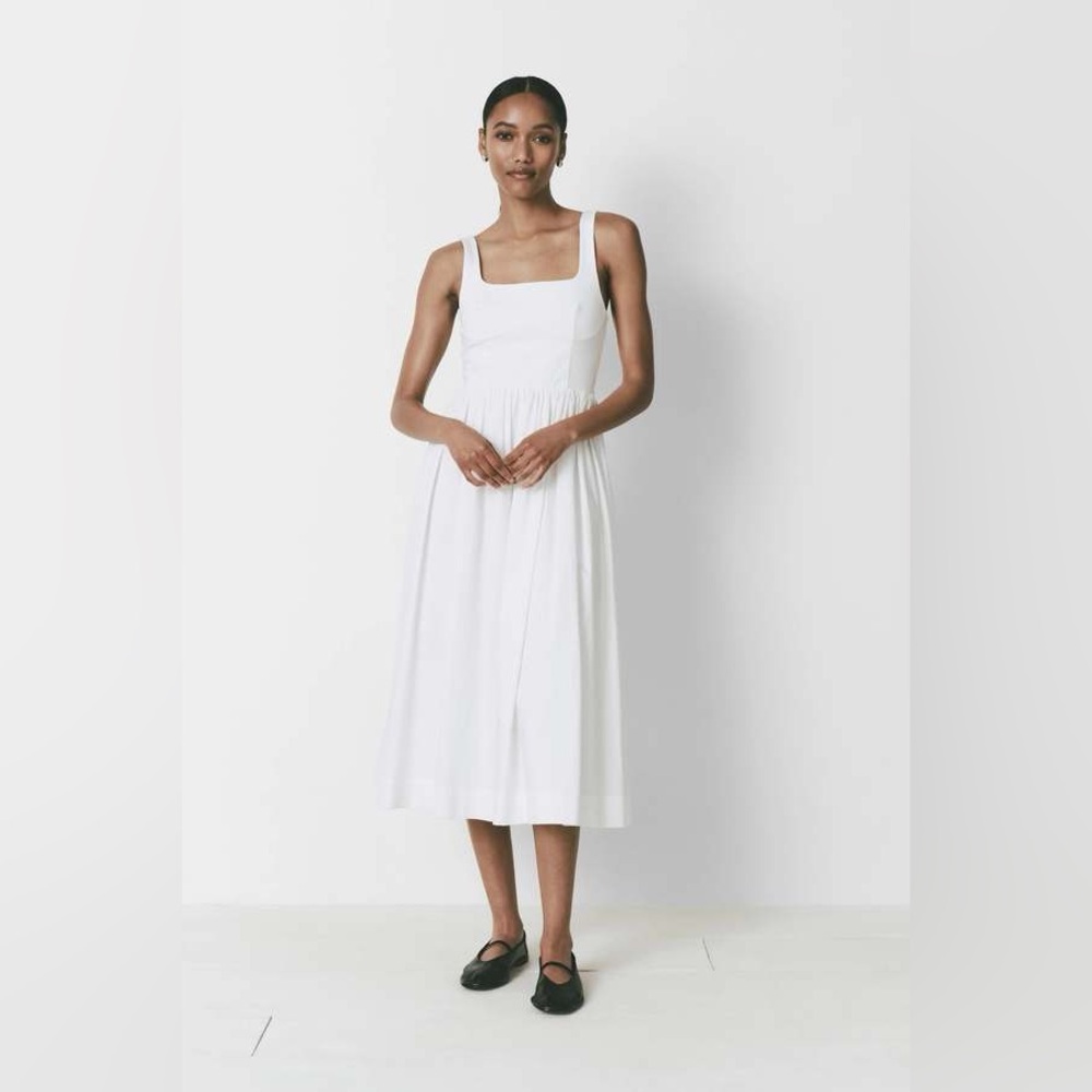 Rue Sophie Margot Dress White like La Ligne and Matteau NWT